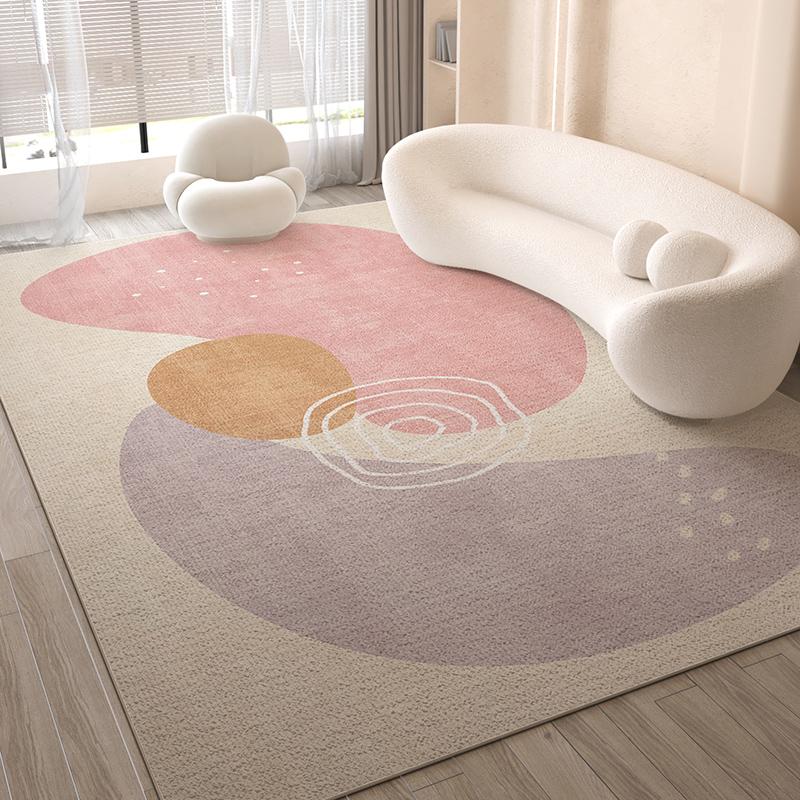 

VIKAMA Simple Area Rug For Living Room, Sofa, Coffee Table, Bedside Cushion, Bedroom Floor Mat, Stain Resistant Home Decoration 80cm x 120cm