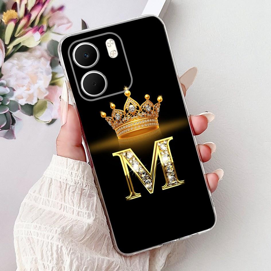 For OPPO A5x 4G Case CPH2725 Cover Luxury Crown Letters Soft Silicone Transparent Phone Cases For OPPO A5x Coque A 5x 2025 Funda