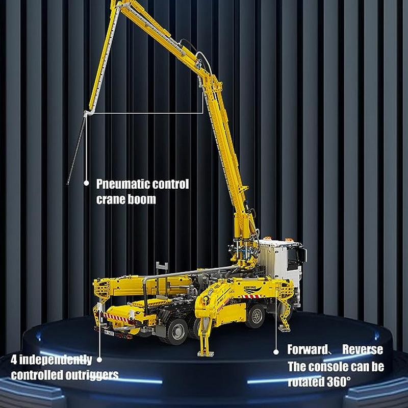 MOLD KING 19003 Camion Tehnic Jucării pentru copii APP&RC Basculantă pneumatică