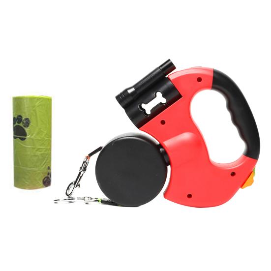 

2 шт. двойной выдвижной поводок для собак для маленьких собак, ремень для выгула собак, не допускающий спутывания на 360 градусов красный