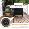 2Pcs Bbq Grill Wheels 6" Oven Accessories 6 Inch Blow Molded Wheel Replacement Barbecue 8-10Mm Hole Backyard Garden Tool Parts