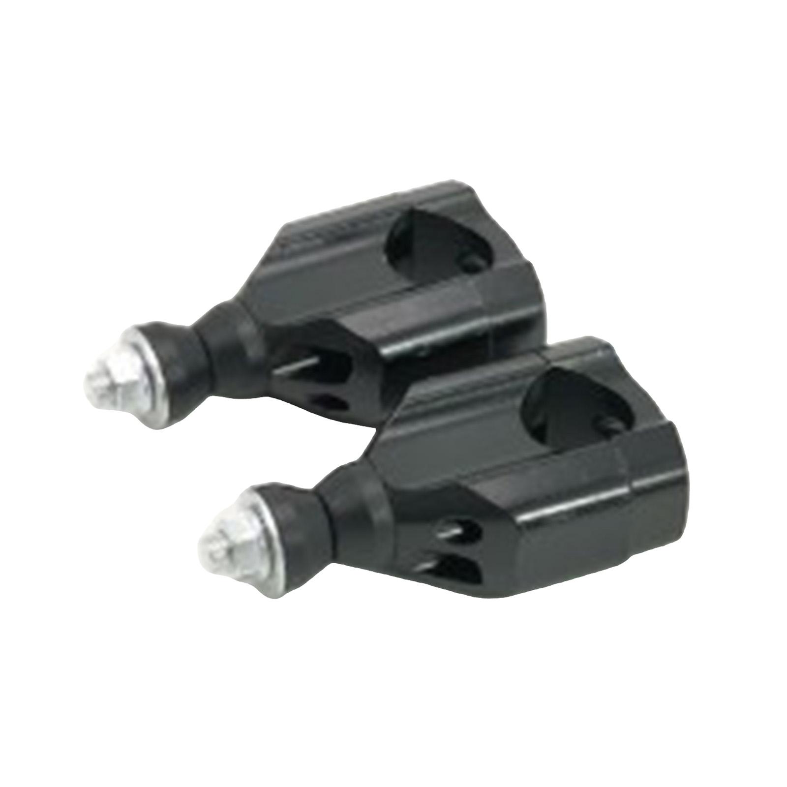 

2 шт., хомуты для крепления руля мотоцикла Fat Bar, подъемный хомут для мотоцикла Dirt Bike ATV 22 мм, 1 1/8 дюйма, алюминиевый адаптер для руля мотоцикла чёрный