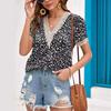 2024 Summer Lace Patchwork Floral Women's Shirt - European American Style