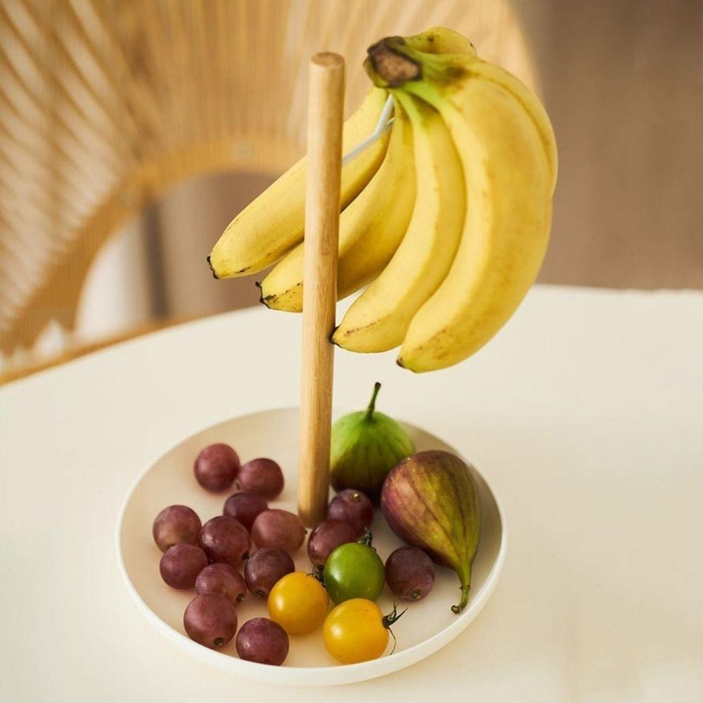 Household Fruit Basket with Hook Plastic Banana Hanging Rack  Keep Bananas Fresh
