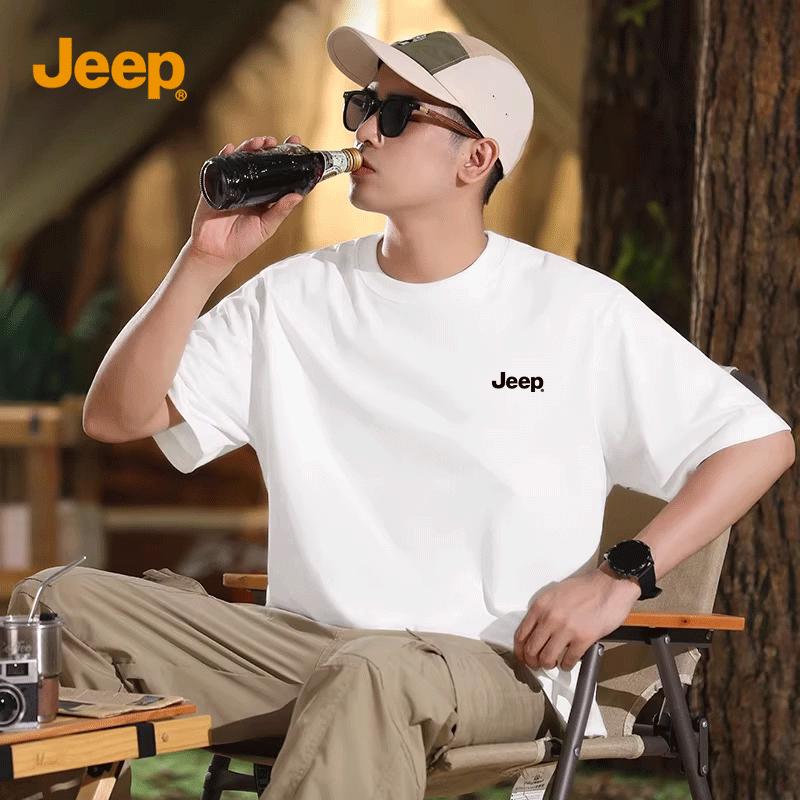 JEEP Men s Heavyweight Pure Cotton Short Sleeve Tee S 3190₽