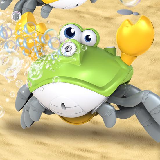 Dancing Crab Bubble Machine Automatic Blower with Music Interactive Bubble Maker for Kids Outdoor Play