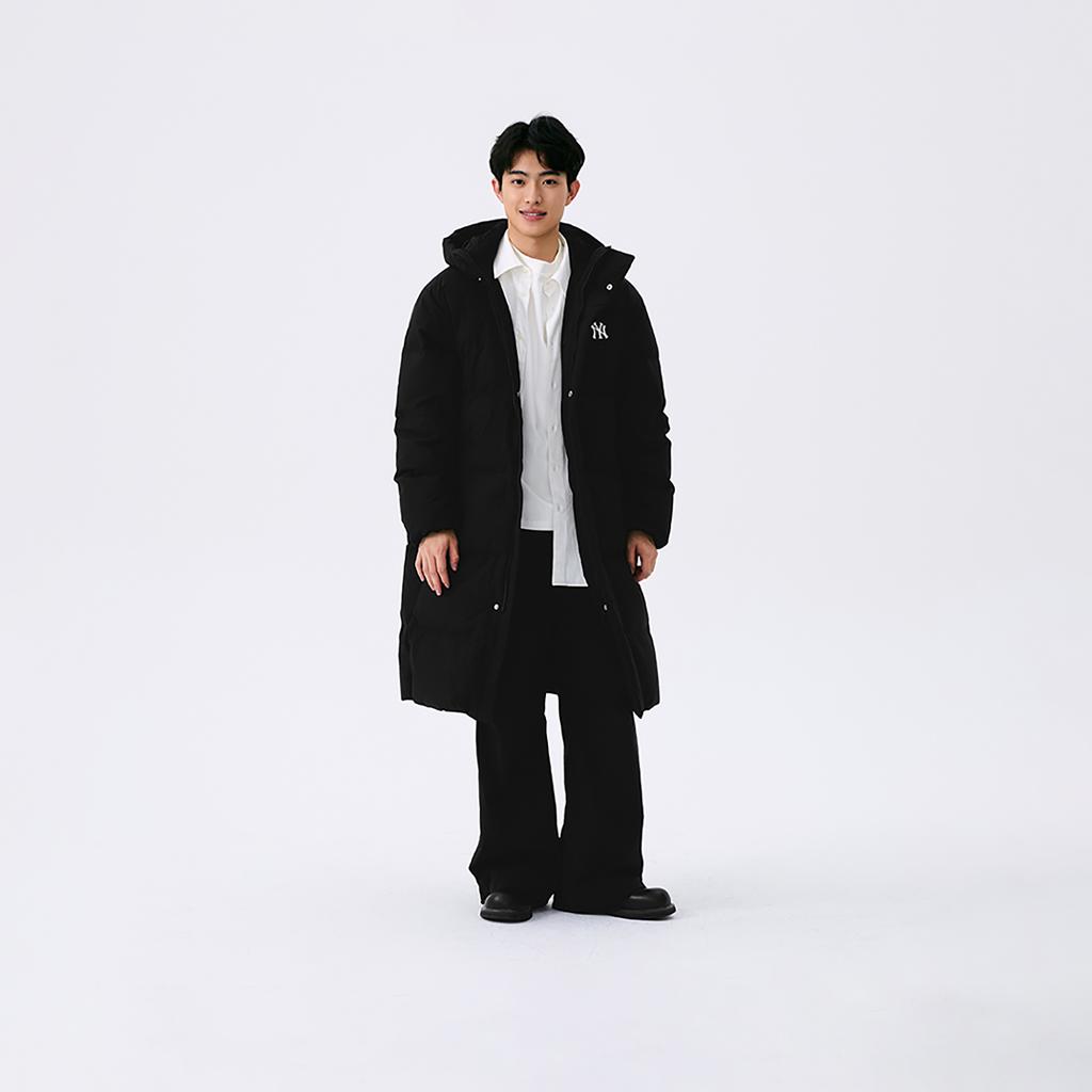 New MLB New York Yankees Basic Collection 24FW Down Jacket Unisex Black 3ADJB1846-50BKS