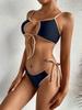 Bikinis med hög midja Sexiga dambaddräkt baddräkt dam dam baddräkt ihålig bikiniset Baddräkt Biquini baddräkt