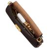 Coach Jet 25 Classic Logo Coated Canvas And Leather Crossbody Bag Medium Women Bags Maple-Brown CBA83-B4YDT
