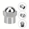 10pcs Round Head Chrome Plating Dust Proof Covers Cars Motorcycles Bike Tyre Styling Valve Cap Decoration Car Tire Valve Caps