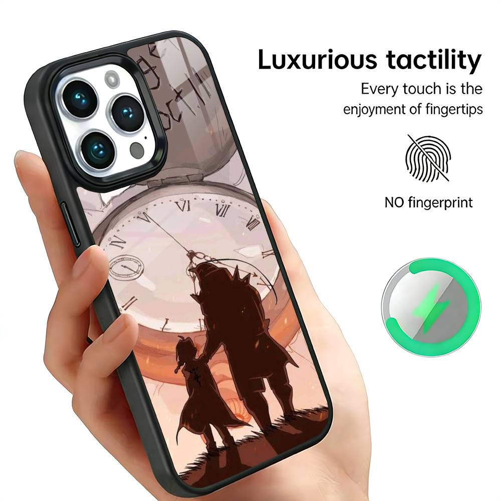 

F-Fullmetal Anime A-Alchemist Phone Case For iPhone17,16,15,14,13,12,11 Plus,Pro Max For Magsafe Wireless Charging iPhone15PRO