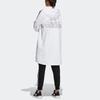 adidas Sport Training Casual Fleece-Lined Hooded Jacket Women Outerwear White HG1848