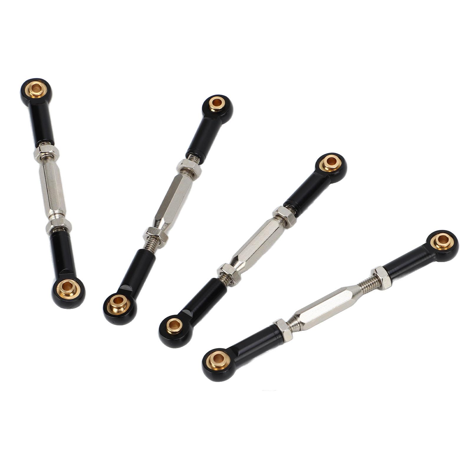 

4 шт. RC Автомобільні розвальні тяги Чорний алюмінієвий сплав Зменшують вібрацію Міцні Вишукані 110 розвальні тяги
