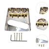 3-saitige E-Gitarren-Brücken-Set mit Messing-Saitenreitern und einfachem Installationskit
