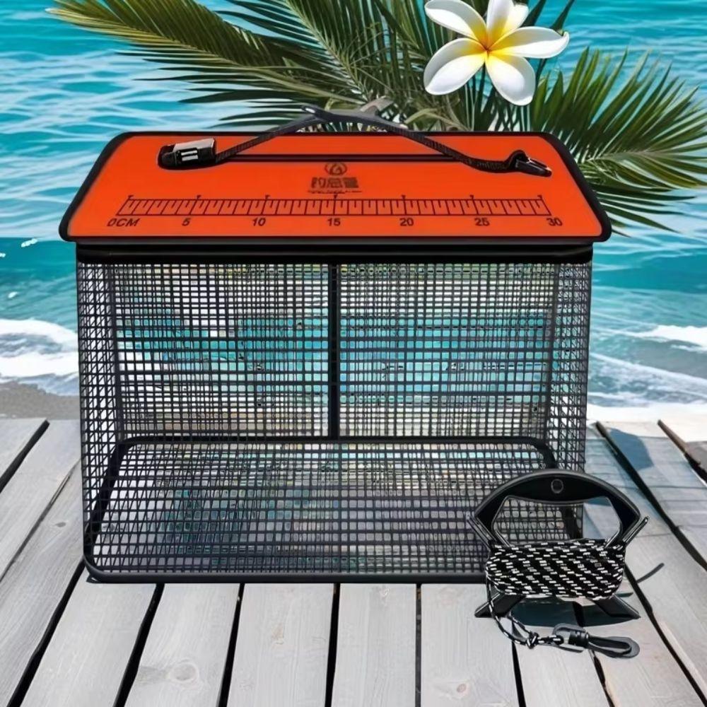 Fish Net Bag Floating Fish Basket Quick-drying Foldable Fishing Net  Fishing Bait