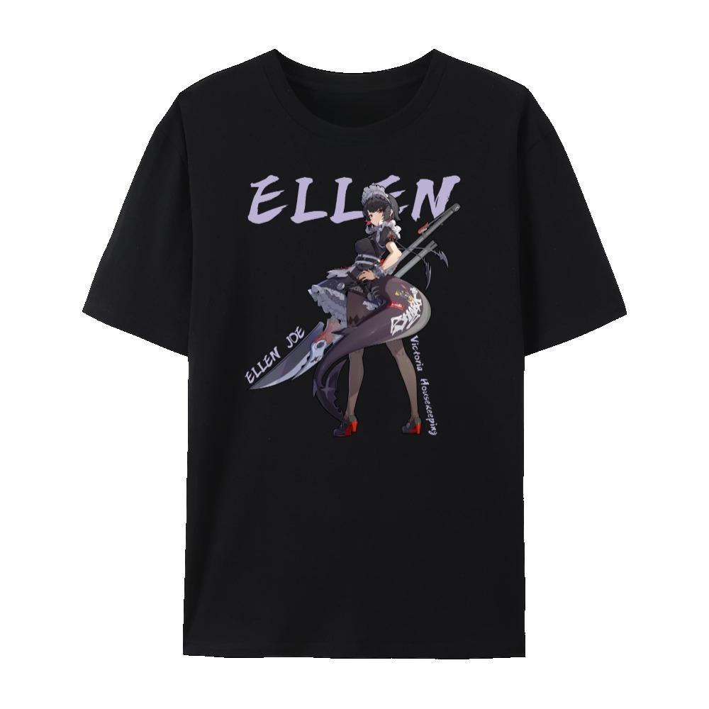 Zenless Zone Zero All Character's Impression Graphic Short Sleeve Cotton Crewneck T-Shirt