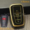 Shell Bag Car Remote Key Case Cover Protect For Toyota Prius Camry Corolla Chr C-Hr Rav4 Altis Land Cruiser Prado Avalon