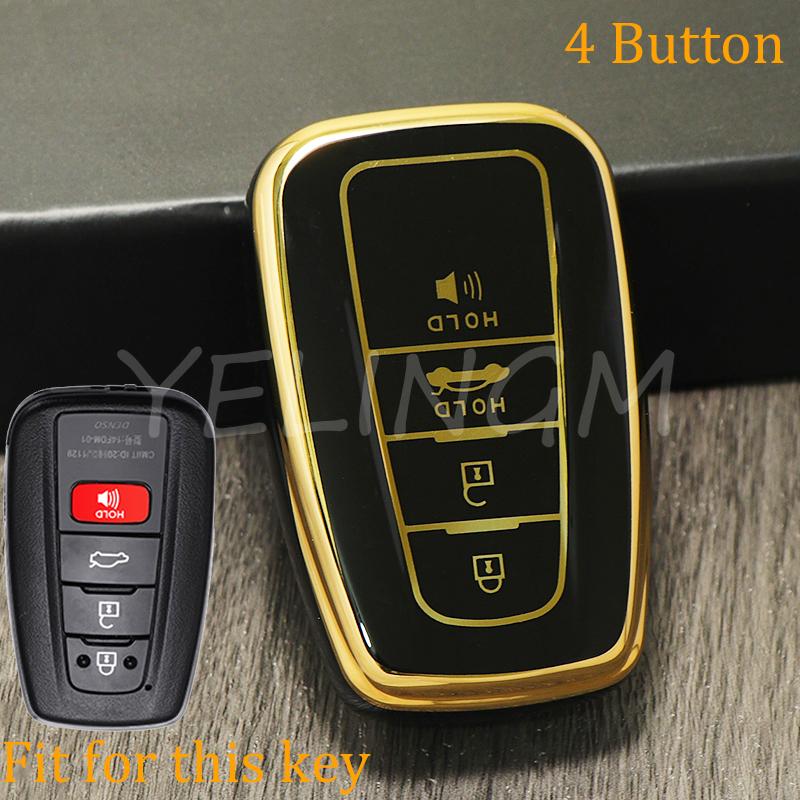 Shell Bag Car Remote Key Case Cover Protect For Toyota Prius Camry Corolla Chr C-Hr Rav4 Altis Land Cruiser Prado Avalon