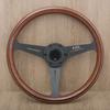 14palcový 358MM Univerzální Volant pro Sportovní Auto Dřevěná Dýha Klasický Volant