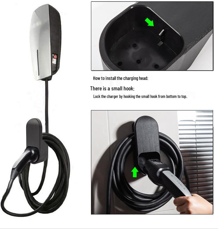 Universal Charging Gun Bracket for Tesla Model Y/3/S/X (Refresh) - Compatible with EU and US Standards