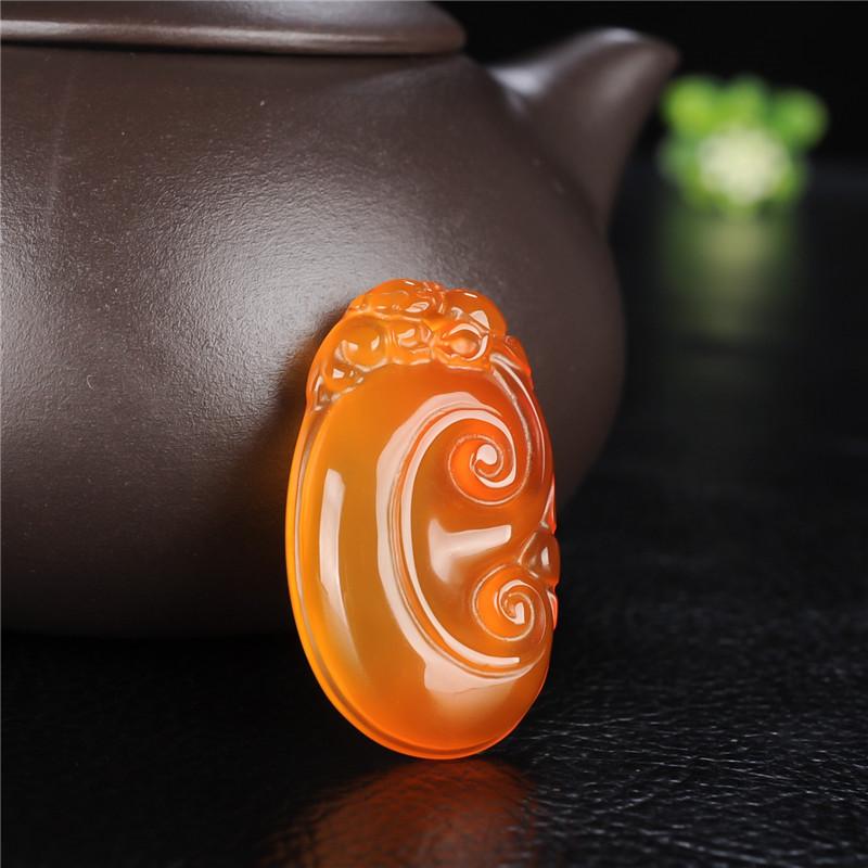 Hänge Naturligt Brasilianskt Ruyi Gåva Halsband