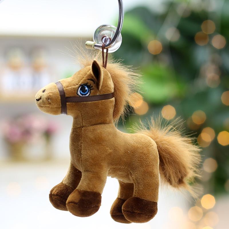 Simulated Horse Plush Toys Creative Year of The Horse Mascot Pendant Doll Home Decoration Zodiac Horse Hanging Decoration