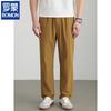 ROMON Men's Old Money Style Straight-Leg Casual Pants