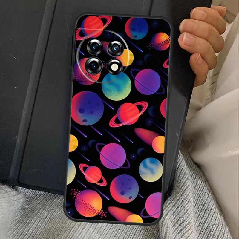 Outer Space Planet Stars Moon Case For OnePlus 15 13 12 11 13R 13T 10T 10R 12R OnePlus Nord 5 CE 2 3 4 Lite N20 N30 Cover