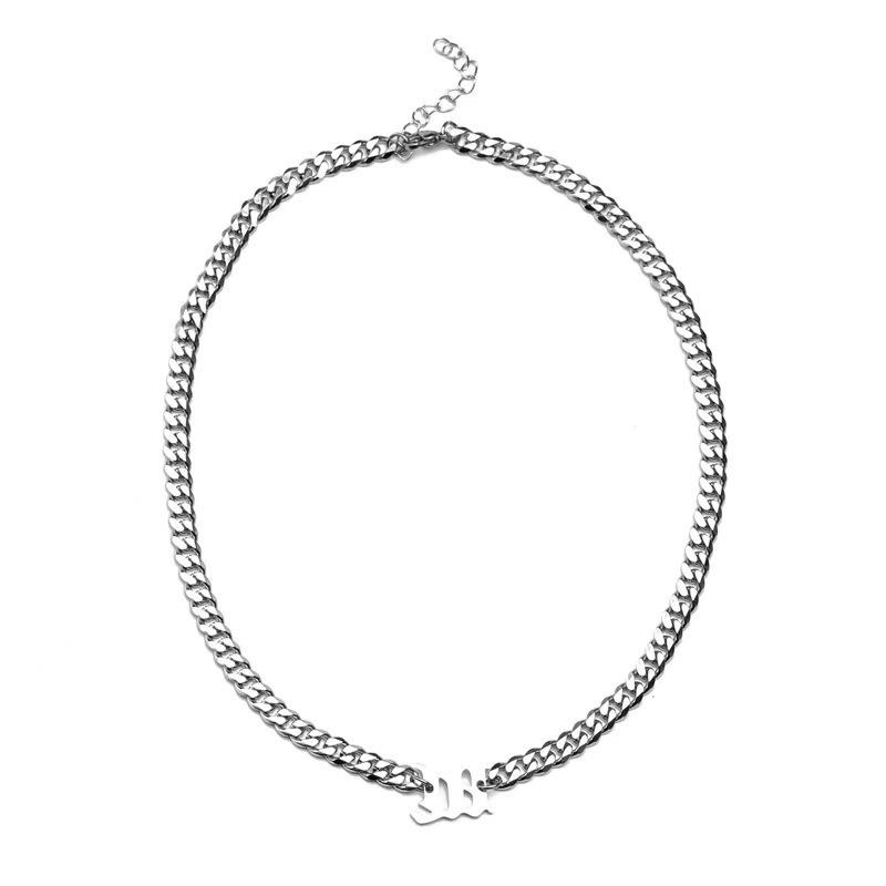 Hip-hop Cuban Chain Trendy Men's and Women's Chain Men's Accessories Jewelry Niche Thick Boys' Pendant Necklace