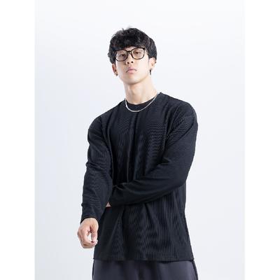 Ανδρικό Μοντέρνο Μπλουζάκι Slim Fit Μονόχρωμο Μακρυμάνικο Επαγγελματικό Βαμβακερό και Λινό Ανδρικό Καθημερινό Αθλητικό Φόρμα Γυμναστικής Βασικό Ρούχο Τοπ