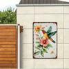 Vintage Watercolor Hummingbird Metal Poster for Living Room Wall Decor