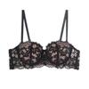 French Style Sexy Half Cup Strapless Bra Set Push Up Small Bust Lace Non Slip