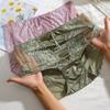 Plus Size Sexy Lace Seamless Panties High-Rised Mesh Briefs Soft Breathable Underpants Lightweight Underwear