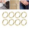 20Pcs Spring O Rings 1.69in Diameter 0.24in Thick Strong Copper Secure Closure Spring Buckles for Purse Bag Jewelry