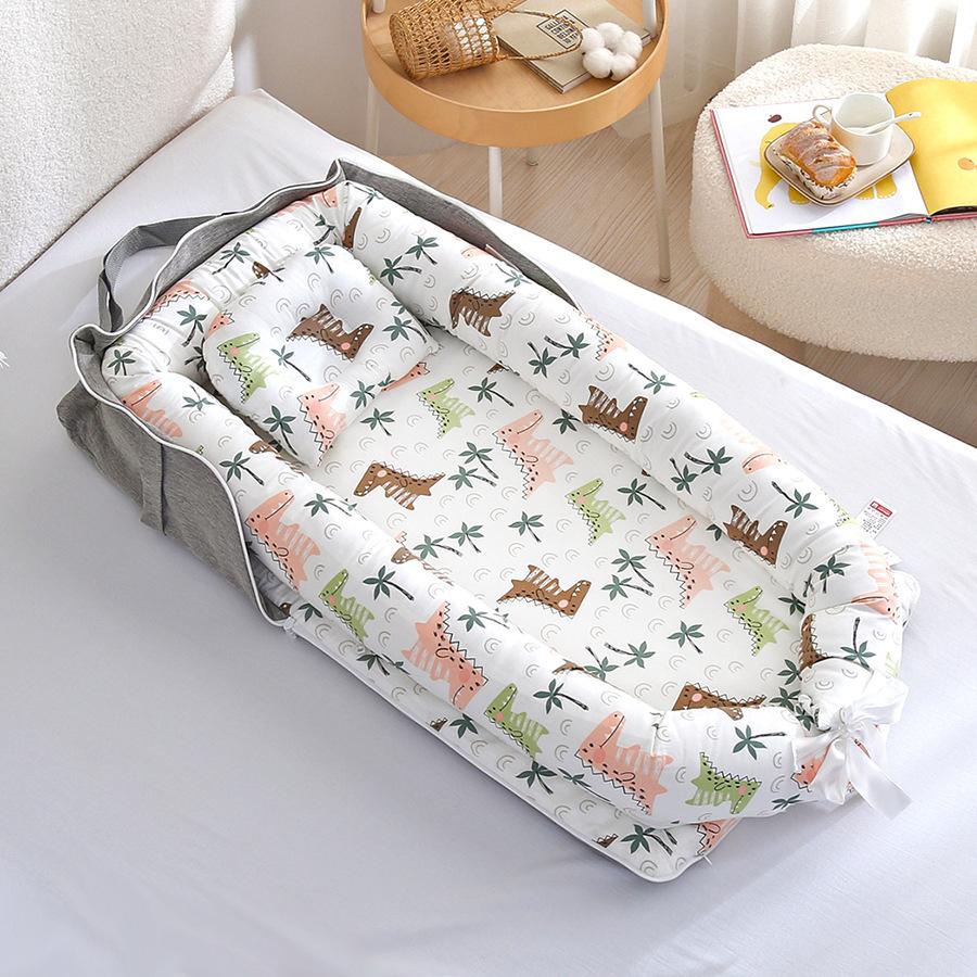 Portable bed-in-bed baby crib foldable newborn bed removable bionic anti-pressure bb bed-in-bed