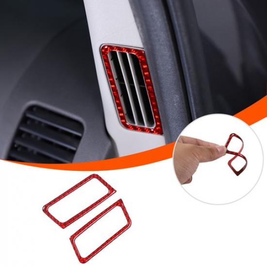 Glossy Piano Black A-pillar Air Vent Frame Trim Cover For Nissan Frontier 05-21