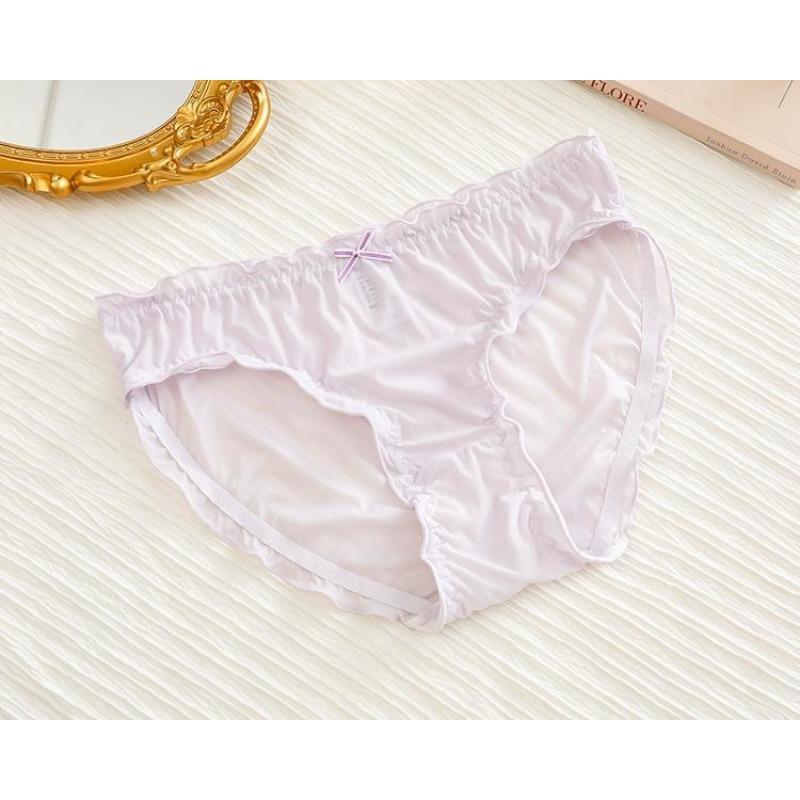 

Чистое желание дышать Сексуальные трусики для девушки Удобные со средней посадкой Бант Милый принцессный стиль Милые треугольные женские трусики XL