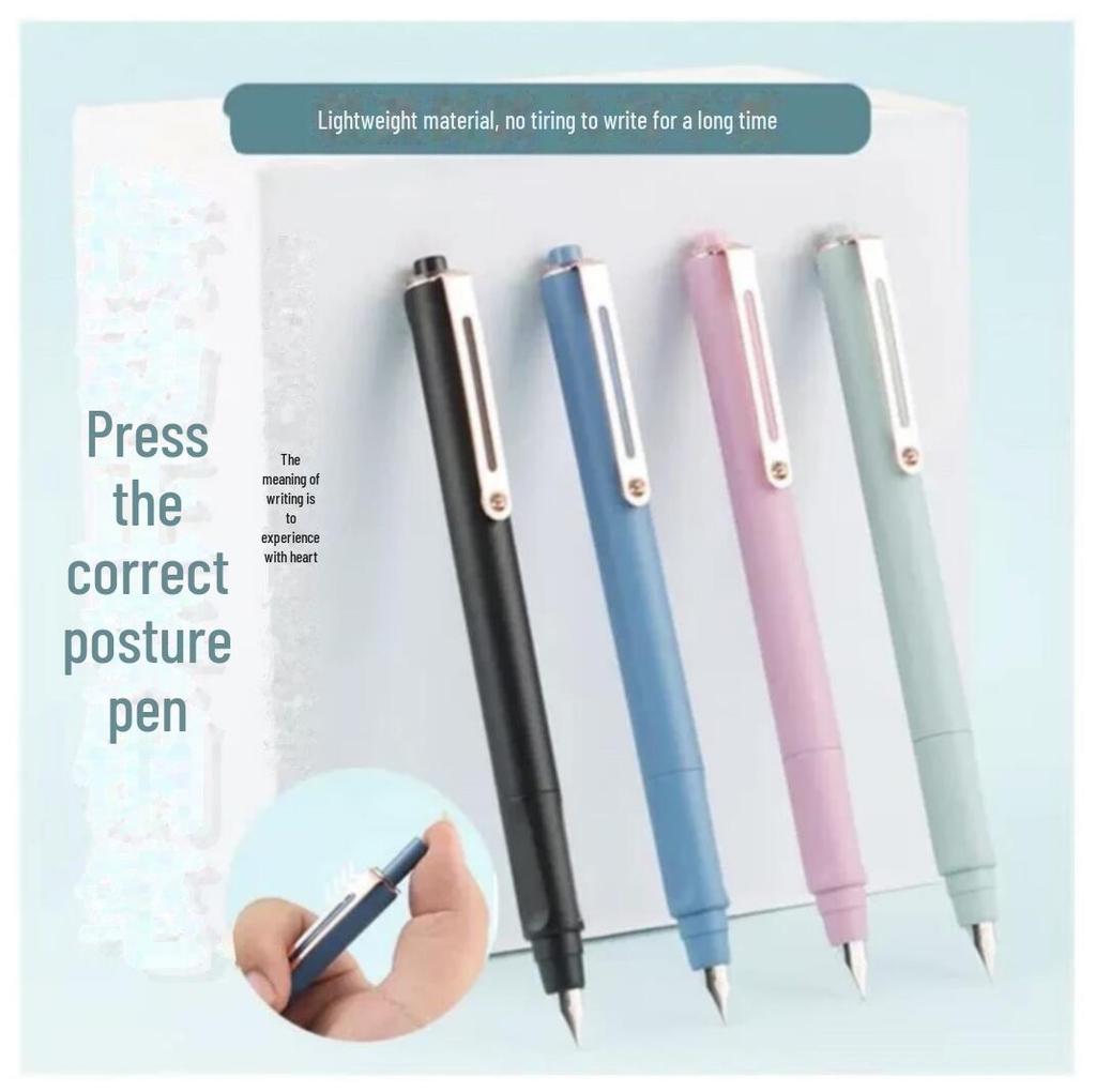 Ergonomischer Schülerstift mit 0,38-mm-Spitze und austauschbarer Tinte: Ideal zum Lernen, für Kalligraphie und Hausaufgaben