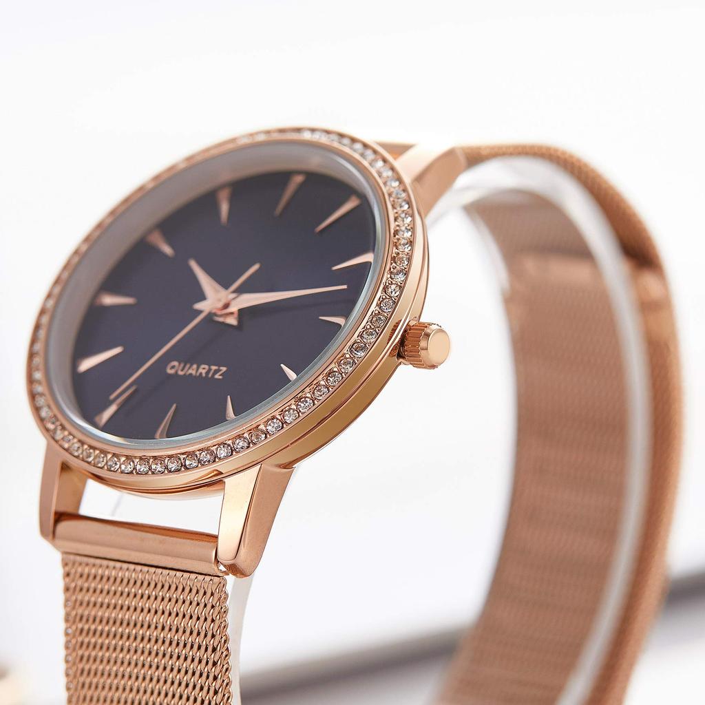 SURVAN Watch Designer Women's Watch, Waterproof, Analog, Simple, Stylish, Cute, Business Watch with Metal Strap