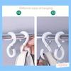 S-shaped Hook Buckles for Kitchen and Bathroom Horizontal Bar Hooks Without Drilling Plastic Clothes Hangers