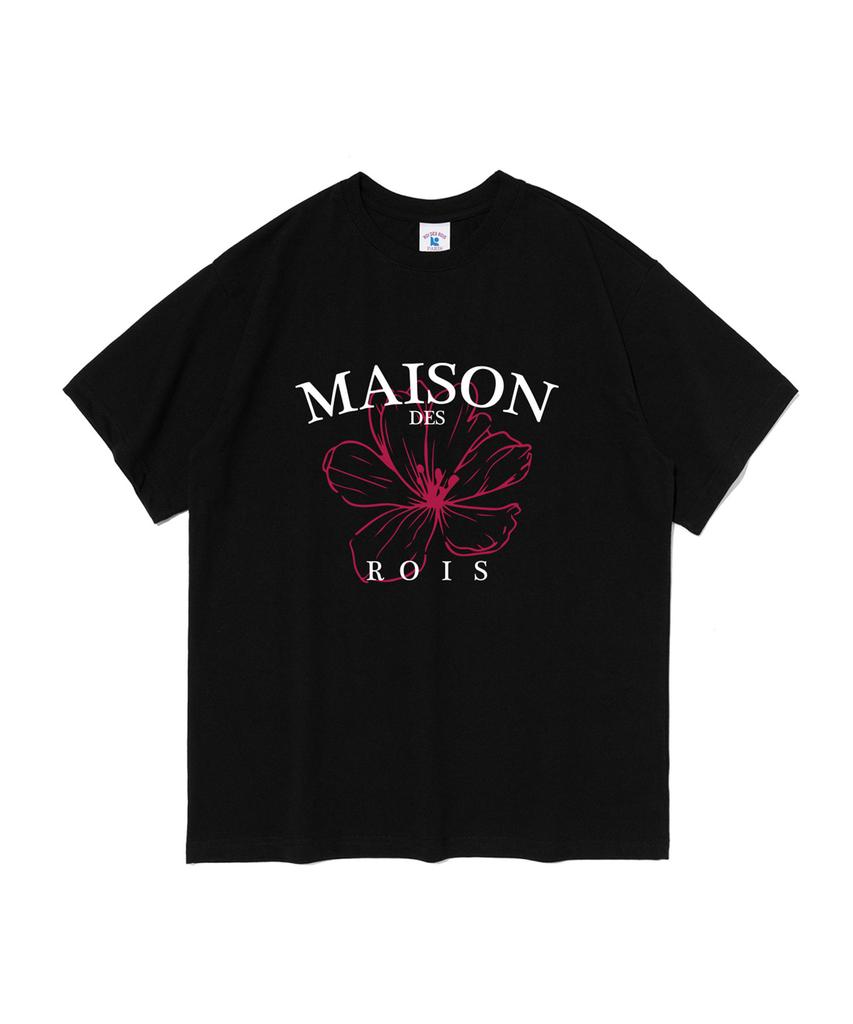 ROIDESROIS Maison Flower Short Sleeve T-Shirt (Black)
