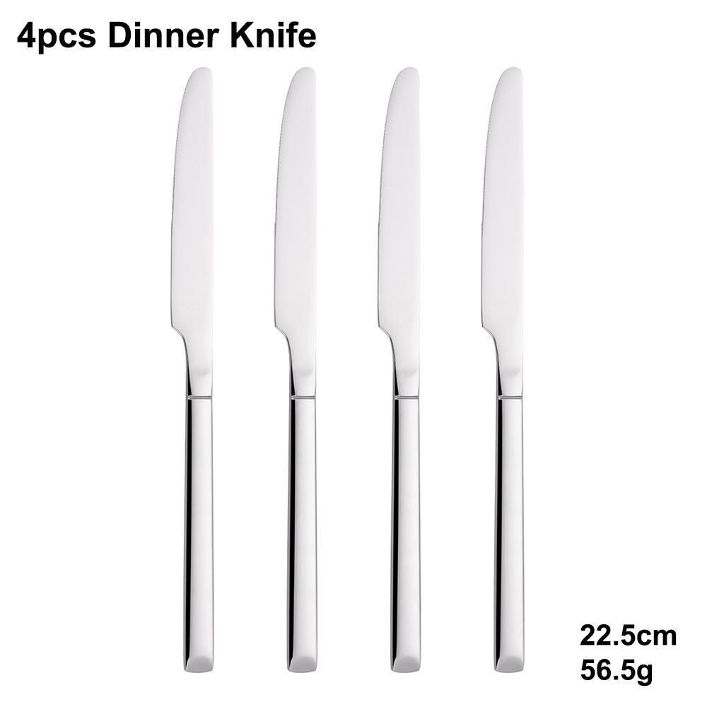 4/6/16/24 Pieces Cutlery Set Stainless Steel Thin Tableware Mirror Elegant Knife Fork Spoon Western Dinner Set Sliverware