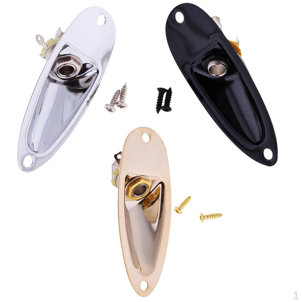 3 Pcs Boat Output Plate Socket for Electric Guitar Parts