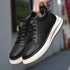 Fashion Genuine Leather Mens Casual Shoes Cowhide Business Skateboard Footwear Male Soft Comfortable Tenis Masculino Versatile Sneakers