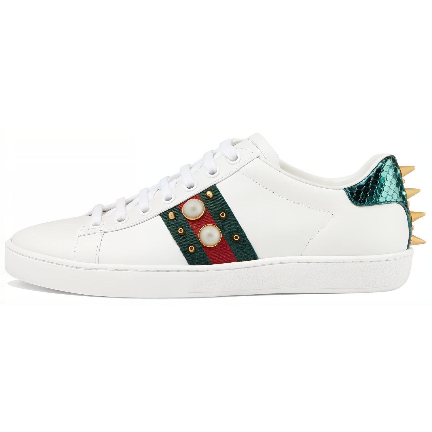 Gucci Wmns Ace Kniedēts `Balts` Sieviešu