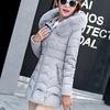 Women Hooded Outwear Warm Coat Long Thick  Collar Cotton Slim Jacket