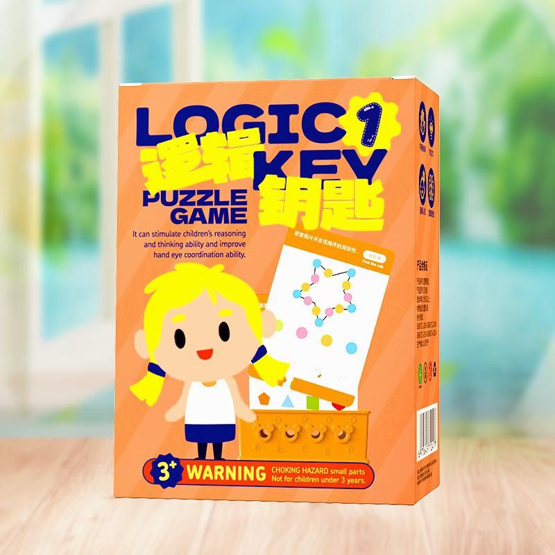 

Логический ключ, Тренировка мышления, Детский сад 3-4-6 лет, Учебные пособия Концентрация Познание, Детские развивающие игрушки Настольные игры оранжевый