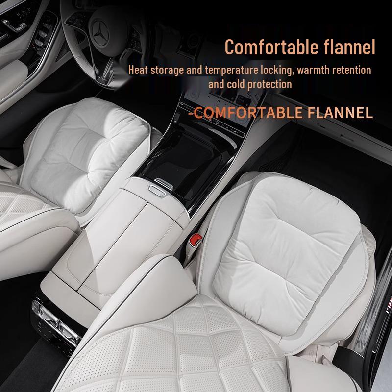 High-End Plush Heated Car Seat Cushion for Autumn and Winter