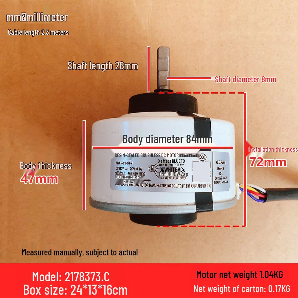 

Hisense Kelon Cylinder Cabinet ZKFP-25-10-4 DC Fan Motor (Brand New)