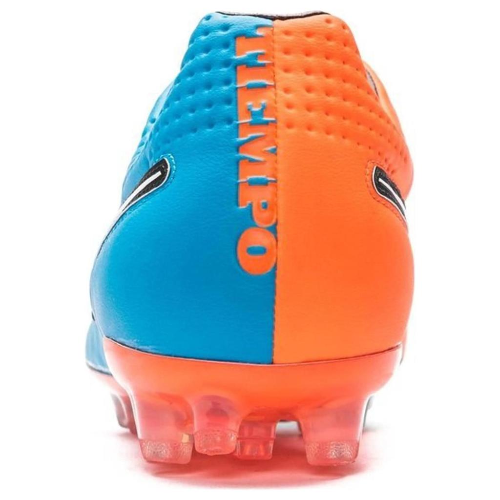 Nike Tiempo Legend 5 Round Toe Comfortable AG (Rubber Short Studs) Breathable Quick-Dry Soccer Shoes Men Soccer Shoes Blue Orange 631612-418
